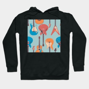 Guitar music pattern Hoodie